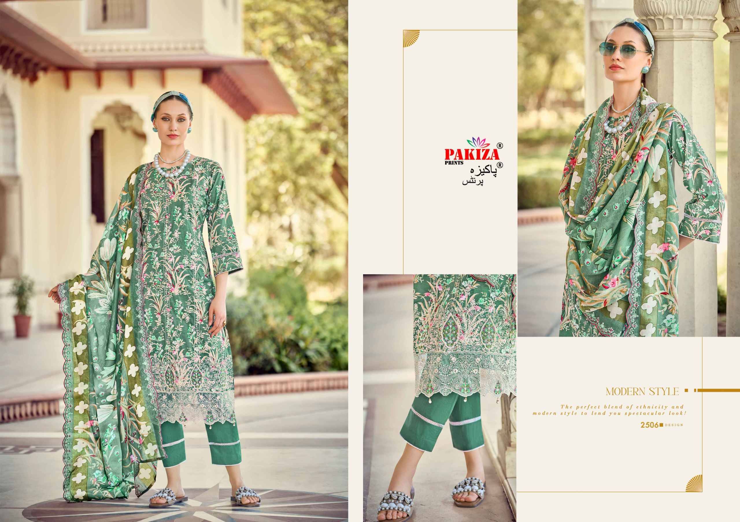 HAYA Vol.25 BY PAKIZA 2501 TO 2510 Series Beautiful Festive Suits Stylish Fancy Colorful Casual Wear & Ethnic Wear Cotton Cambric Lawn Print Dresses At Wholesale Price